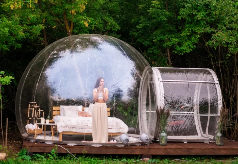 transparent bubble tent